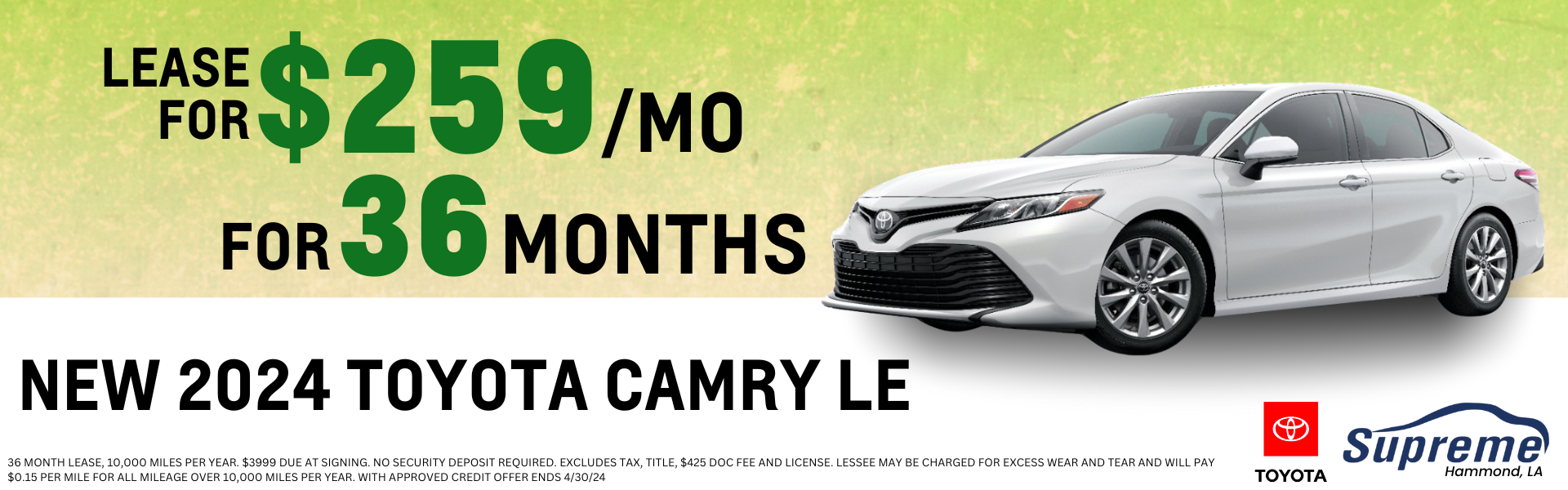 NEW 2024 TOYOTA CAMRY LE