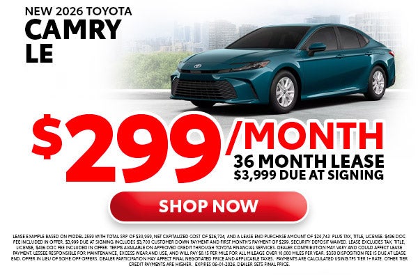2026 Toyota Camry LE 