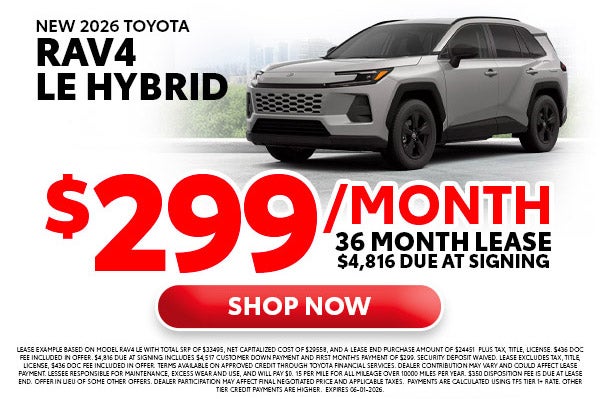 2026 Toyota RAV4 LE 