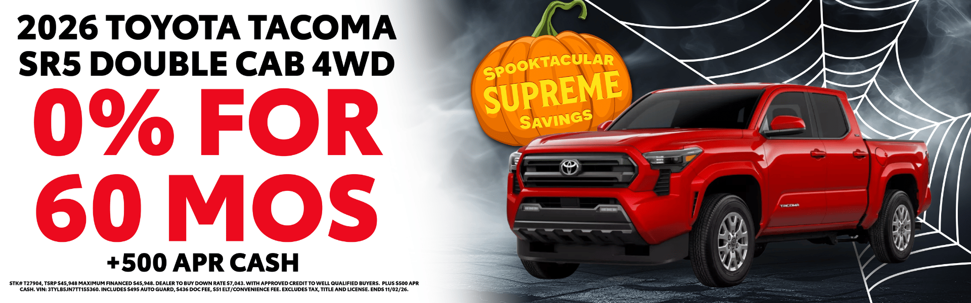 2026 Toyota Tacoma SR5 Double Cab 4WD